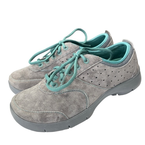 Dansko Elaine Womens 37 US 7 Suede Leather Slip Resistant Sneakers Walking Shoe - Picture 1 of 10